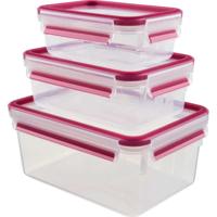Emsa Clip & Close vershoudbakjes, 3-delige set, 0,55 / 1,0 / 2,2 L doos - thumbnail