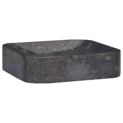 VidaXL Gootsteen 40x40x10 cm marmer zwart