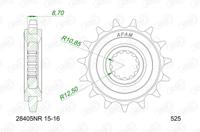 AFAM Sprocket 525 15z silent - thumbnail
