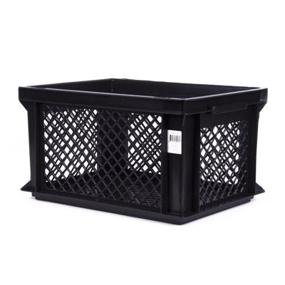 krat PVC zwart 26L 40x30x22cm