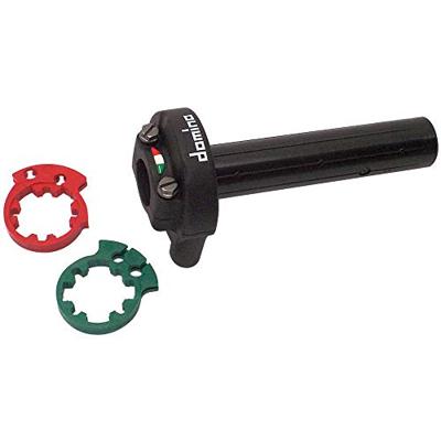 Domino gasdraaigreep armatuur "xm2". throttle grips alu sw 2-pull,handleg xm2