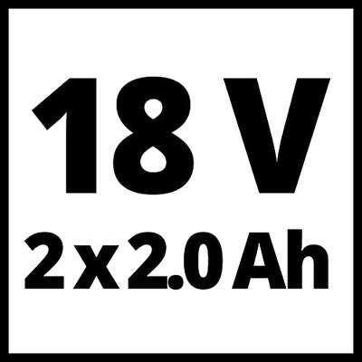 Einhell Power Tool Kit 18 V/2x 2.0 Ah (Accu Klopboor-/Schroefmachine + Accu Slagschroefmachine) - 2 accu&apos;s - thumbnail