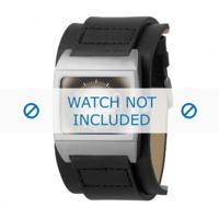 Fossil horlogeband JR8846 Leder Zwart 26mm - thumbnail