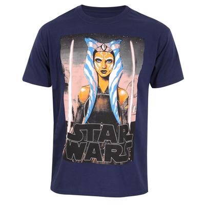 T-Shirt met Korte Mouwen Star Wars White Blades Blauw Unisex - Maat: L