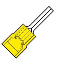 Geïsoleerde Super Pensteker M13 voor draad 4,0-6,0 mm2 100 stuks klemko 101590 - thumbnail