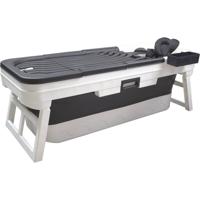 LIFEBATH - Opvouwbaar bad - Mobiele badkuip - Inklapbare zitbad - incl. badkussen - 150 x 60 x 53 cm - thumbnail