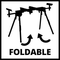 Einhell MSS 1608 Kapzaag-onderstel Uittrekbaar - thumbnail