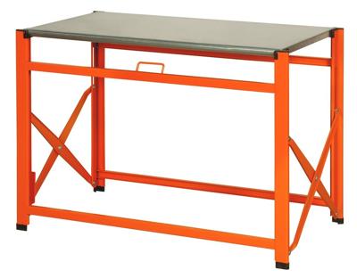 Bahco Draagbare werkbank | metaal met gegalvaniseerd werkblad | oranje | 840 mm x 510 mm x 1200 mm - 1495FWB120TS