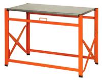 Bahco Draagbare werkbank | metaal met gegalvaniseerd werkblad | oranje | 840 mm x 510 mm x 1200 mm - 1495FWB120TS - thumbnail