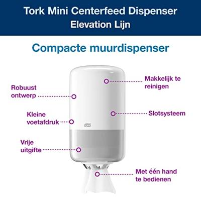 TORK 558000 Tork Handdoekdispenser Kunststof Wit 1 stuk(s)
