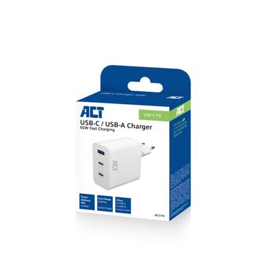 ACT 65W USB-C & USB-A lader