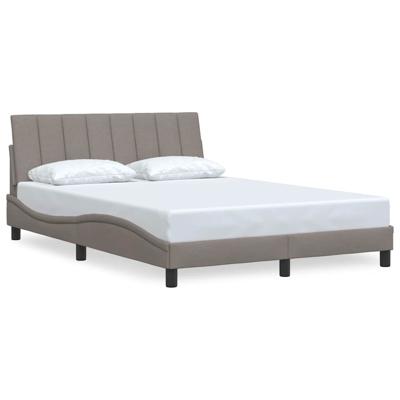 Bedframe zonder matras "Hanko" stof taupe 160x200 cm