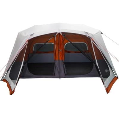 VidaXL Tent met led 10-persoons snelontgrendeling lichtgrijs en oranje VidaXL Tent met led 10-persoons snelontgrendeling lichtgrijs en oranje