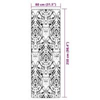 VidaXL Buitenkleed arakil 80x250 cm pp oranje en wit - thumbnail