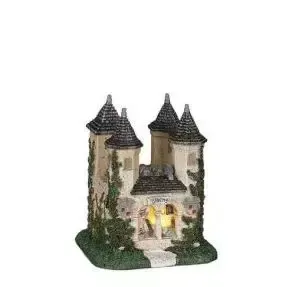 Kasteel van Doornroosje battery operated l9xb9xh11cm Kerst Efteling Luville - Luville