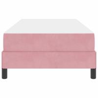 Boxspringbed met matras met matras Roze 90 x 200 cm Fluweel - thumbnail