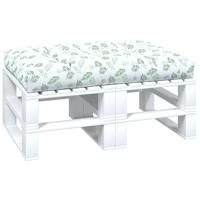 VidaXL Palletkussen bladpatroon 120x80x12 cm stof - thumbnail