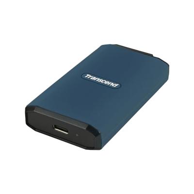Transcend ts4tesd410c esd410c external ssd, 4 tb, usb type-c, 20gbps, 2000 mb/s, blue