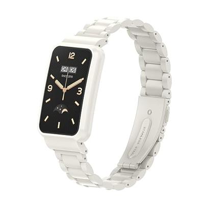 Metalen schakelband met case - Wit - Xiaomi Smart band 7 Pro Metalen schakelband met case - Wit - Xiaomi Smart band 7 Pro