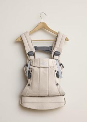 BABYBJORN Harmony draagzak geweven gemêleerd beige