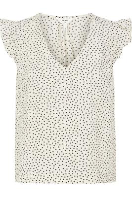 OBJECT top OBJNOUR van biologisch katoen ecru OBJECT top OBJNOUR van biologisch katoen ecru