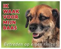Border Terrier Waakbord - thumbnail