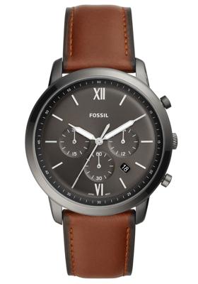 Fossil FS5512P horloge Quartz Polshorloge Jongen Zwart, Grijs