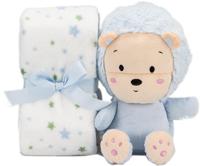 Interbaby babydeken en knuffel Leeuw 80 x 110 cm pluche - thumbnail