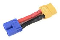 Conversie kabel EC3 Man > XT60 Vrouw met silicone kabel 12AWG - thumbnail
