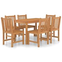 7-delige Tuinset massief teakhout - thumbnail
