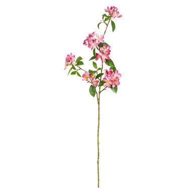 Kunstbloem Cherry Blossom Spray - roze - 90 cm - Leen Bakker