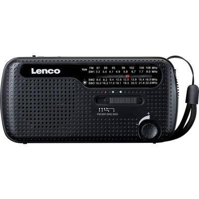 Lenco MCR-113 Noodradio FM radio Zwart