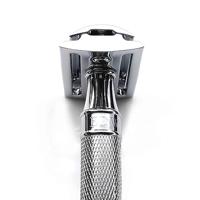 Edwin Jagger Razors Double Edge Safety Chrome Knurled DE Safety Razor Ref.DE89KN14BL 1Stuks - thumbnail