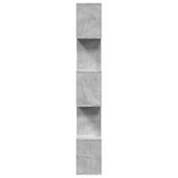Kamerscherm / boekenkast 5-laags 70x24x161 cm hout betongrijs - thumbnail
