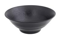 Zwarte Melamine Kom - 840ml - 21.4 x 8cm - thumbnail