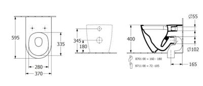 Toilet Villeroy & Boch Subway 3.0 Staand 59.5x37x40 cm Wit Alpin Villeroy & Boch Toilet Villeroy & Boch Subway 3.0 Staand 59.5x37x40 cm Wit Alpin Villeroy & Boch