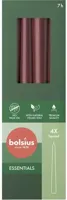 Bolsius gotische kaars essentials 2.4x24.5cm velvet red 4 stuks - thumbnail