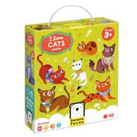 Banana Panda - ik hou van katten puzzel - 60st. - thumbnail