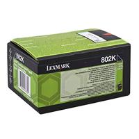 Lexmark Toner 802K Origineel Zwart 1000 bladzijden 80C20K0 - thumbnail