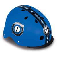 Globber helm elite lights racing blue - thumbnail