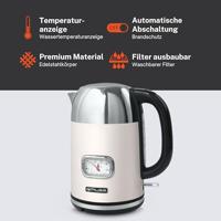 Muse MS-020SC - Elektrische waterkoker, 1,7 L, creme - thumbnail