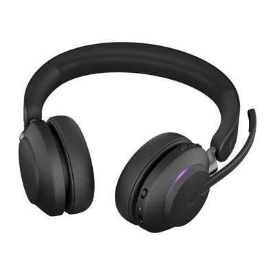 Jabra Evolve2 65 MS On Ear headset Bluetooth Stereo Zwart Volumeregeling, Indicator voor batterijstatus, Microfoon uitschakelbaar (mute) Telefoon - thumbnail