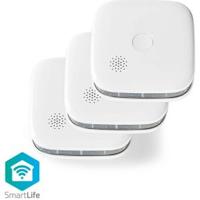 Nedis WIFIDS20WT3 Smartlife Rookmelder Wi-fi Batterij Gevoed Levenscyclus Sensor: 10 Jaar En 14604 Max. Batterijduur: 24 Maanden Android / Ios 85 Db Wit 3 Stuks - thumbnail