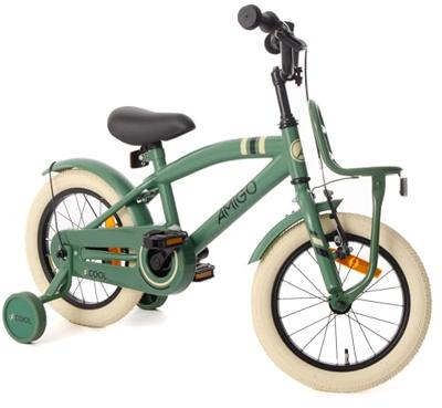 AMIGO 2Cool 14 Inch Jongens Terugtraprem Groen