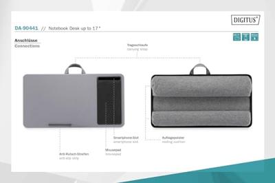 Digitus DA-90441 notebookstandaard 43,2 cm (17 ) Grijs - thumbnail