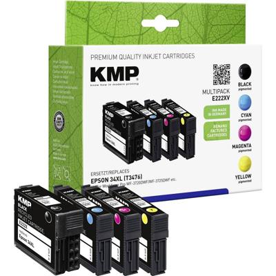 KMP Inktcartridge vervangt Epson 34XL, T3476, T3471, T3472, T3473, T3474 Compatibel Combipack Kleur E222XV 1637,4005