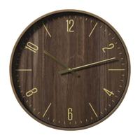 Wandklok - bruin - ø40.2x4,5 cm - thumbnail