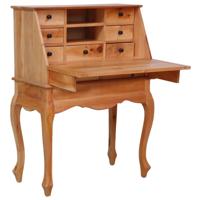 Secretaire 78x42x103 cm massief mahoniehout - thumbnail