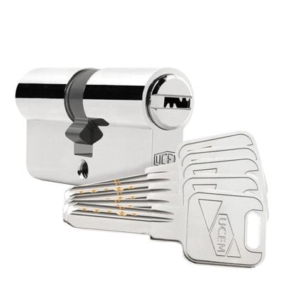 Veiligheidscilinder UCEM 2000s2ln3333ll Europees Lange hendel 33 x 33 mm Blik