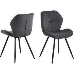 Petra eetkamerstoel Liv antraciet Petra eetkamerstoel Liv antraciet
